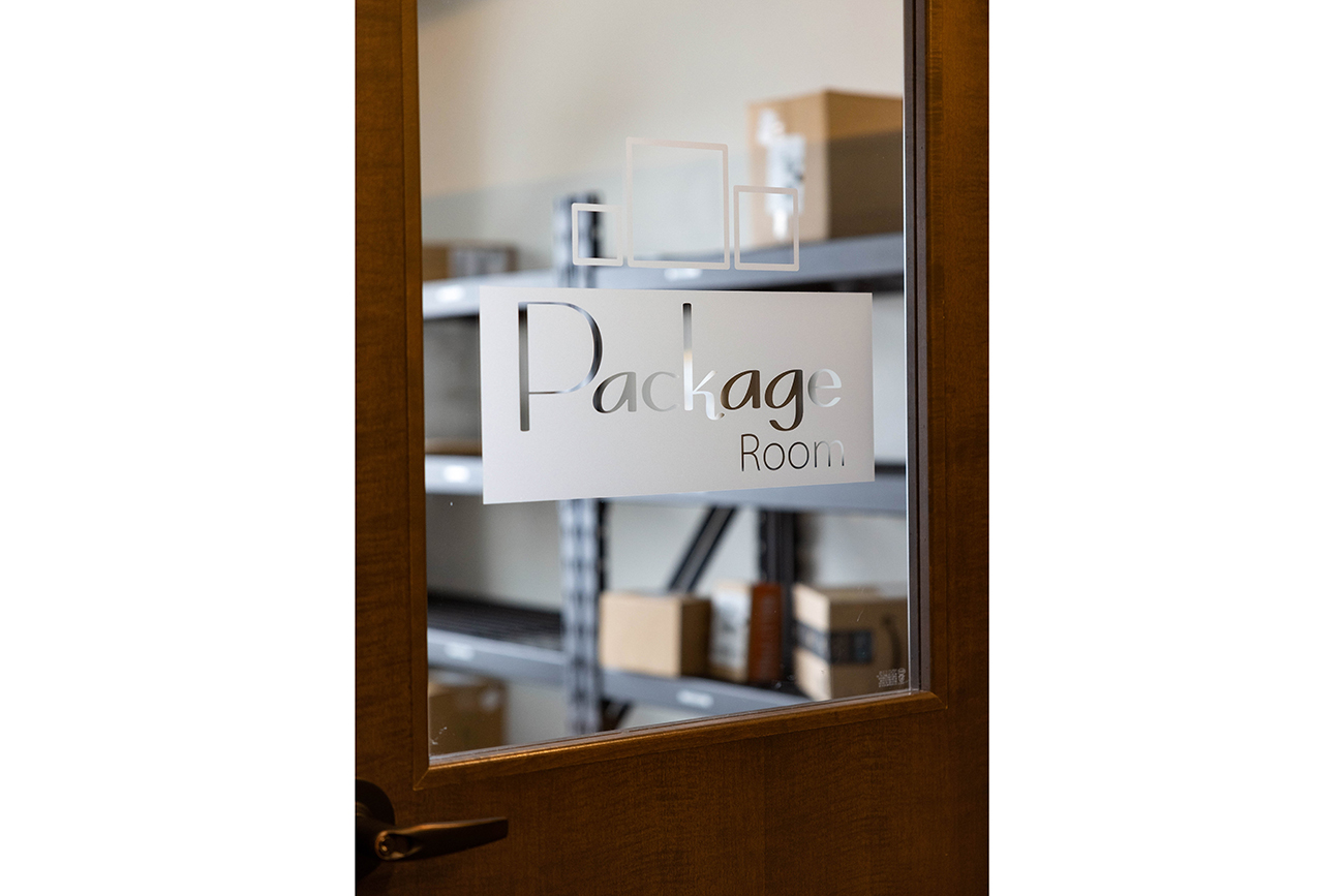 Package room with fob access so your packages are ready when you are!