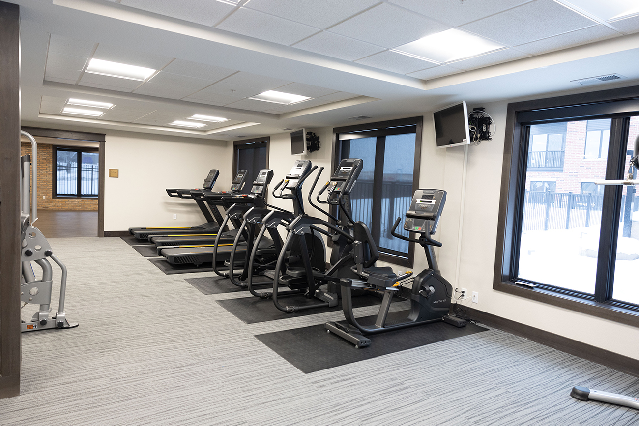 Multiple TVs for entertainment while you work up a sweat!